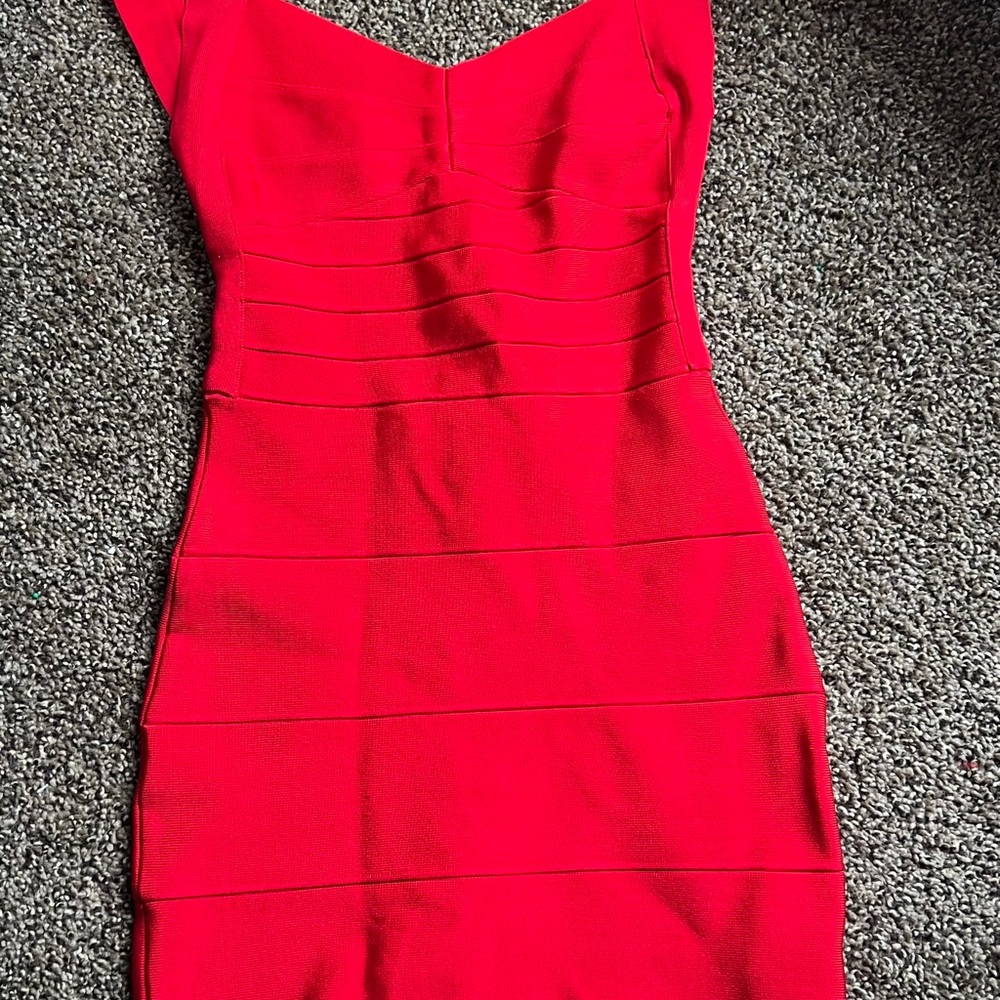 Hot Miami Styles Red Backless Bodycon Dress